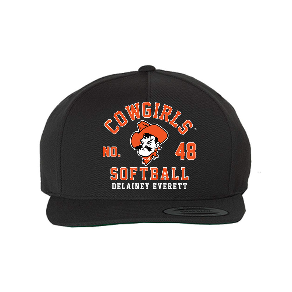 Oklahoma State - NCAA Softball : Delainey Everett - Snapback Hat-0
