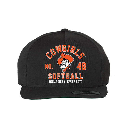 Oklahoma State - NCAA Softball : Delainey Everett - Snapback Hat-0