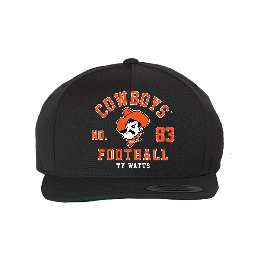 Oklahoma State - NCAA Football : Ty Watts - Snapback Hat-0