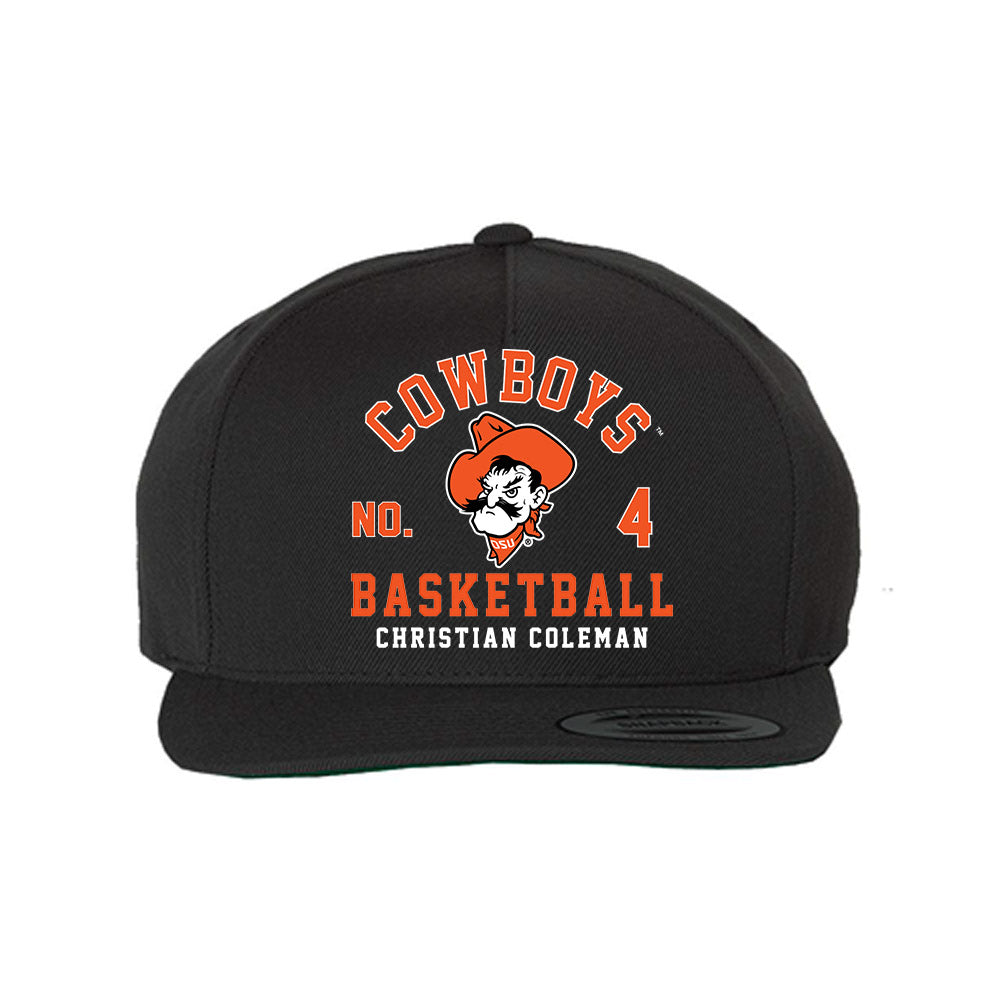 Oklahoma State - NCAA Men's Basketball : Christian Coleman - Snapback Hat-0