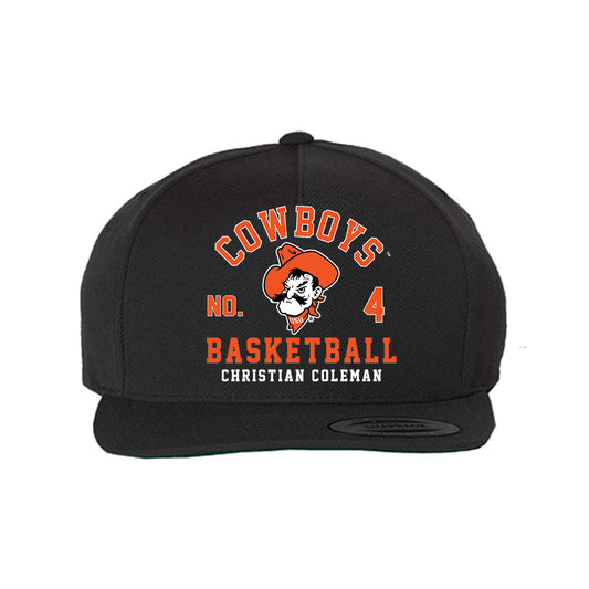 Oklahoma State - NCAA Men's Basketball : Christian Coleman - Snapback Hat-0