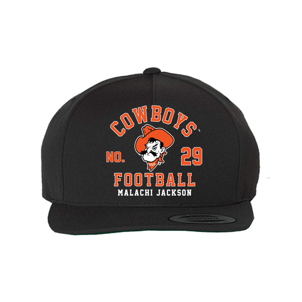 Oklahoma State - NCAA Football : Malachi Jackson - Snapback Hat-0