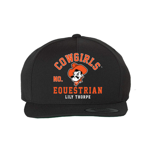 Oklahoma State - NCAA Equestrian : Lily Thorpe - Snapback Hat-0