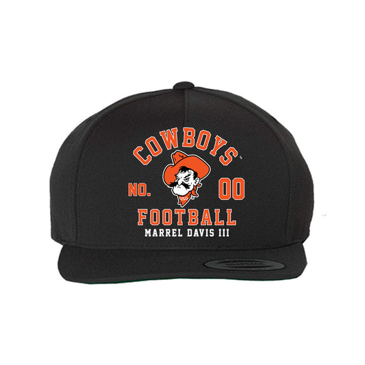 Oklahoma State - NCAA Football : Marrel Davis III - Snapback Hat-0