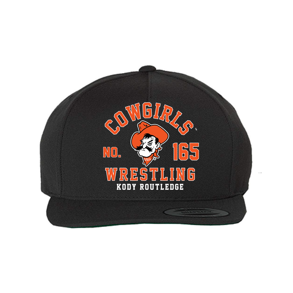 Oklahoma State - NCAA Wrestling : Kody Routledge - Snapback Hat-0