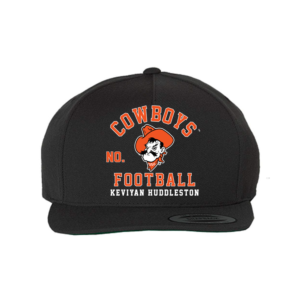 Oklahoma State - NCAA Football : Keviyan Huddleston - Snapback Hat-0