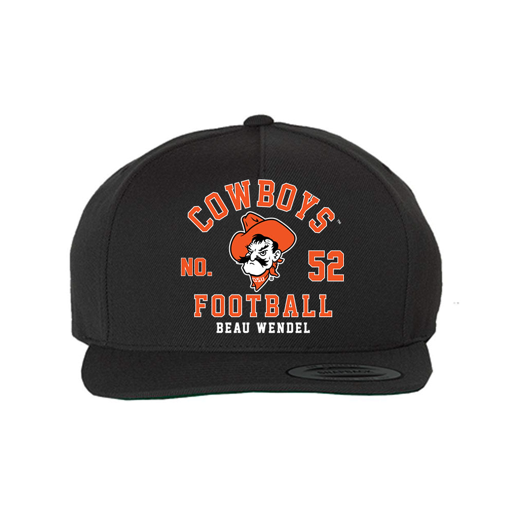 Oklahoma State - NCAA Football : Beau Wendel - Snapback Hat-0