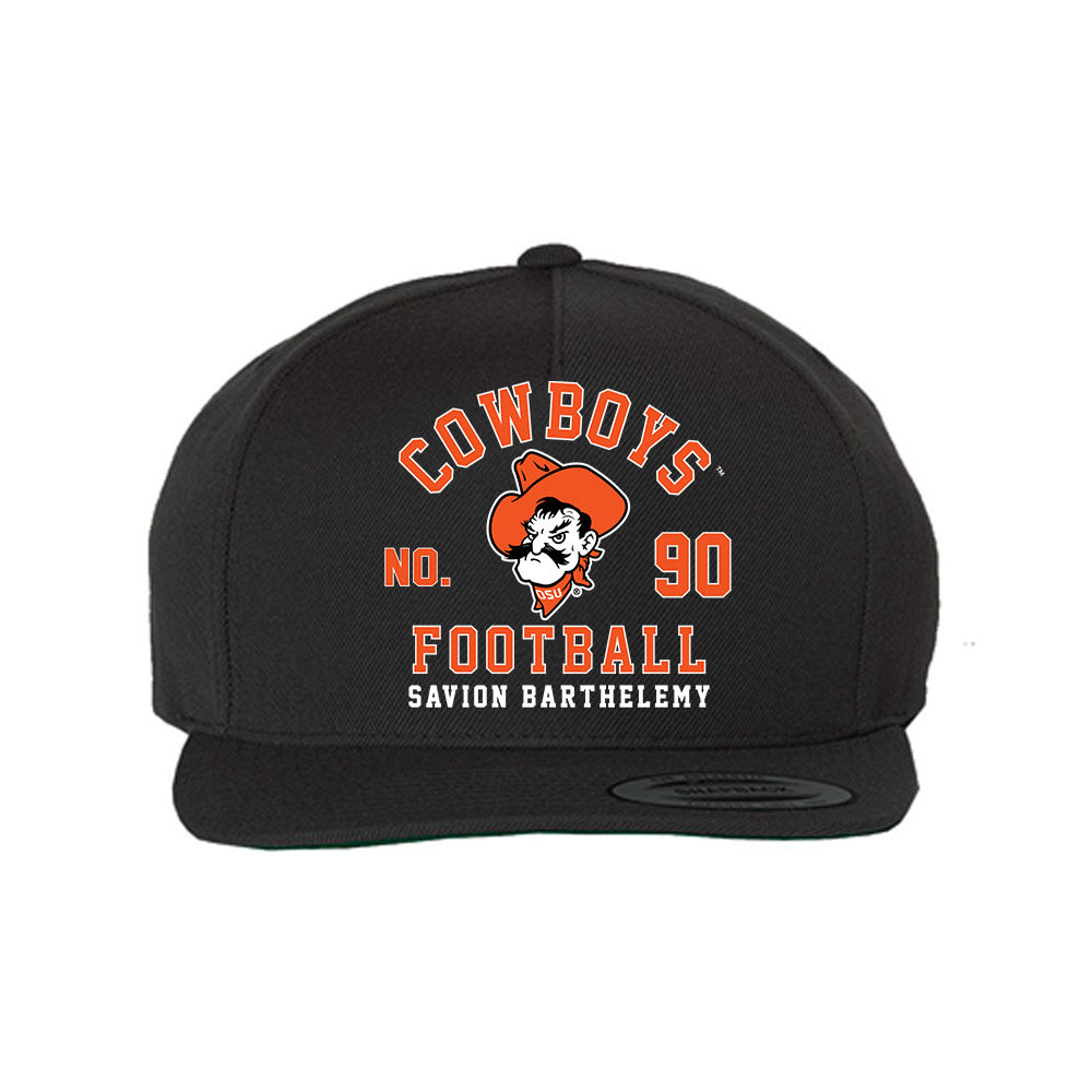 Oklahoma State - NCAA Football : Savion Barthelemy - Snapback Hat-0