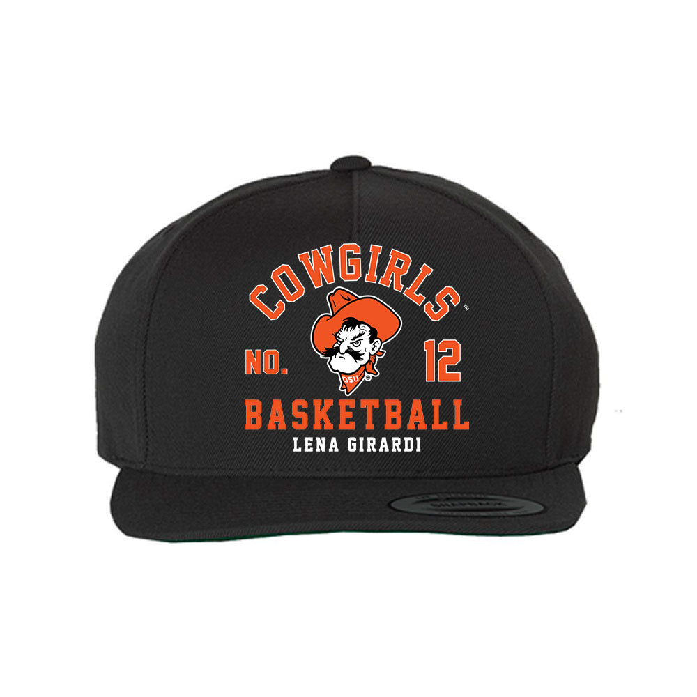 Oklahoma State - NCAA Women's Basketball : Lena Girardi - Snapback Hat-0