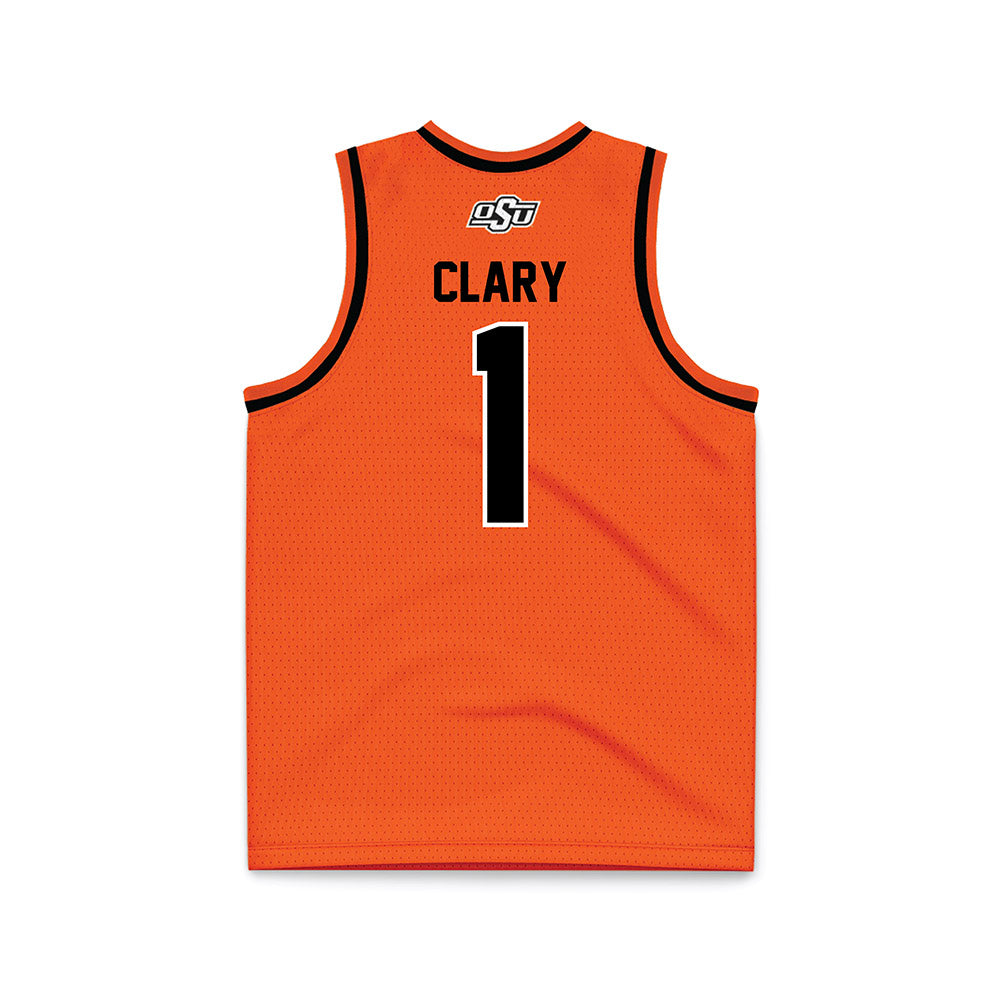 Oklahoma State - NCAA Men's Basketball : Kanye Clary - Orange Basketball Jersey-1