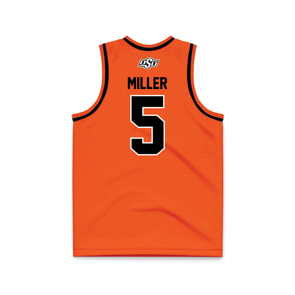 Oklahoma State - NCAA Men's Basketball : Vyctorius Miller - Orange Basketball Jersey-1