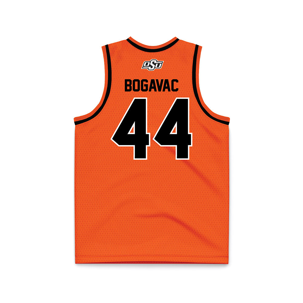 Oklahoma State - NCAA Men's Basketball : Luka Bogavac - Orange Basketball Jersey-1