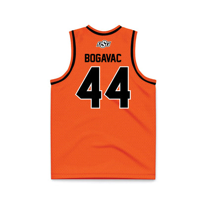 Oklahoma State - NCAA Men's Basketball : Luka Bogavac - Orange Basketball Jersey-1