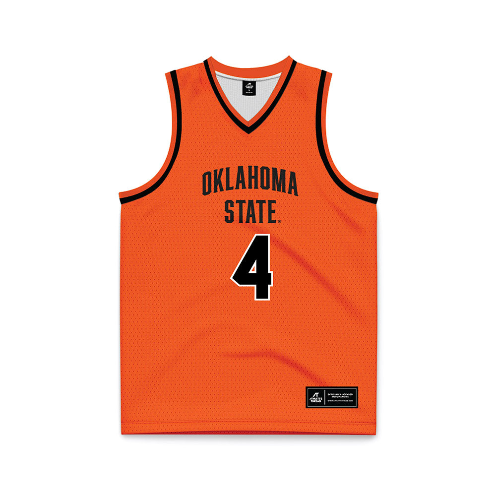 Oklahoma State - NCAA Men's Basketball : Christian Coleman - Orange Basketball Jersey-0