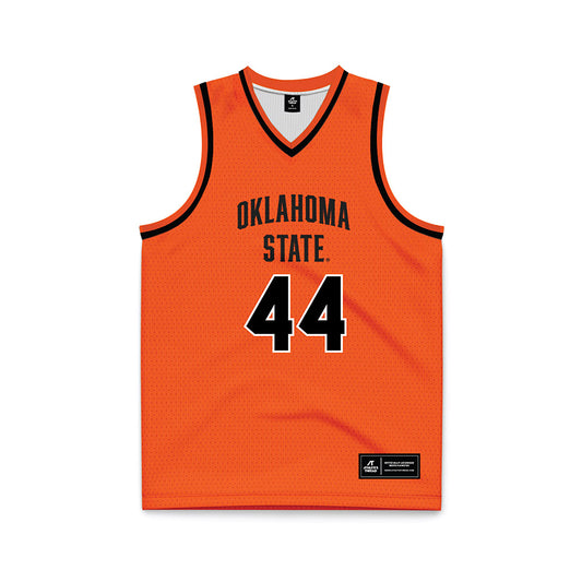 Oklahoma State - NCAA Men's Basketball : Luka Bogavac - Orange Basketball Jersey-0