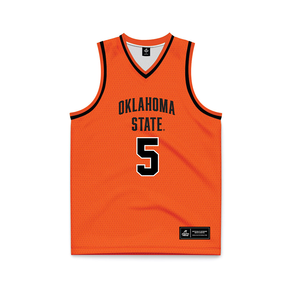 Oklahoma State - NCAA Men's Basketball : Vyctorius Miller - Orange Basketball Jersey-0