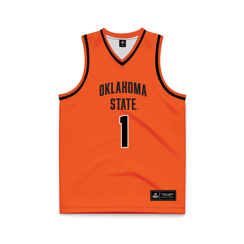 Oklahoma State - NCAA Men's Basketball : Kanye Clary - Orange Basketball Jersey-0