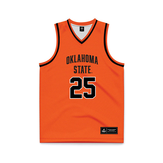 Oklahoma State - NCAA Men's Basketball : Robert Jennings - Orange Basketball Jersey-0
