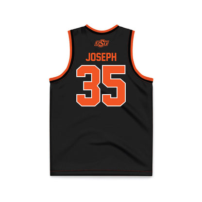 Oklahoma State - NCAA Women's Basketball : Wilnie Joseph - Black Basketball Jersey-1