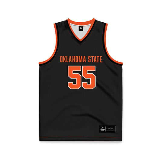 Oklahoma State - NCAA Women's Basketball : Faith Acker - Black Basketball Jersey-0