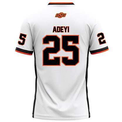 Oklahoma State - NCAA Football : Ayo Adeyi - White Football Jersey-1