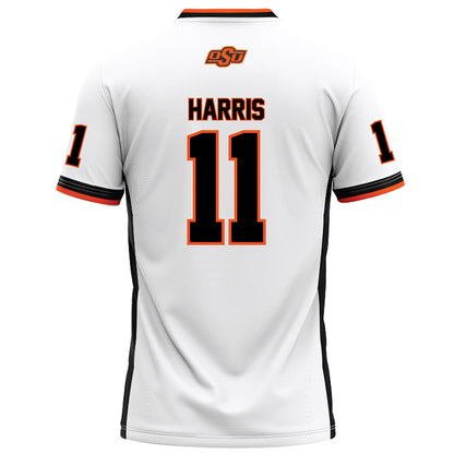 Oklahoma State - NCAA Football : Rodney Harris - White Football Jersey-1