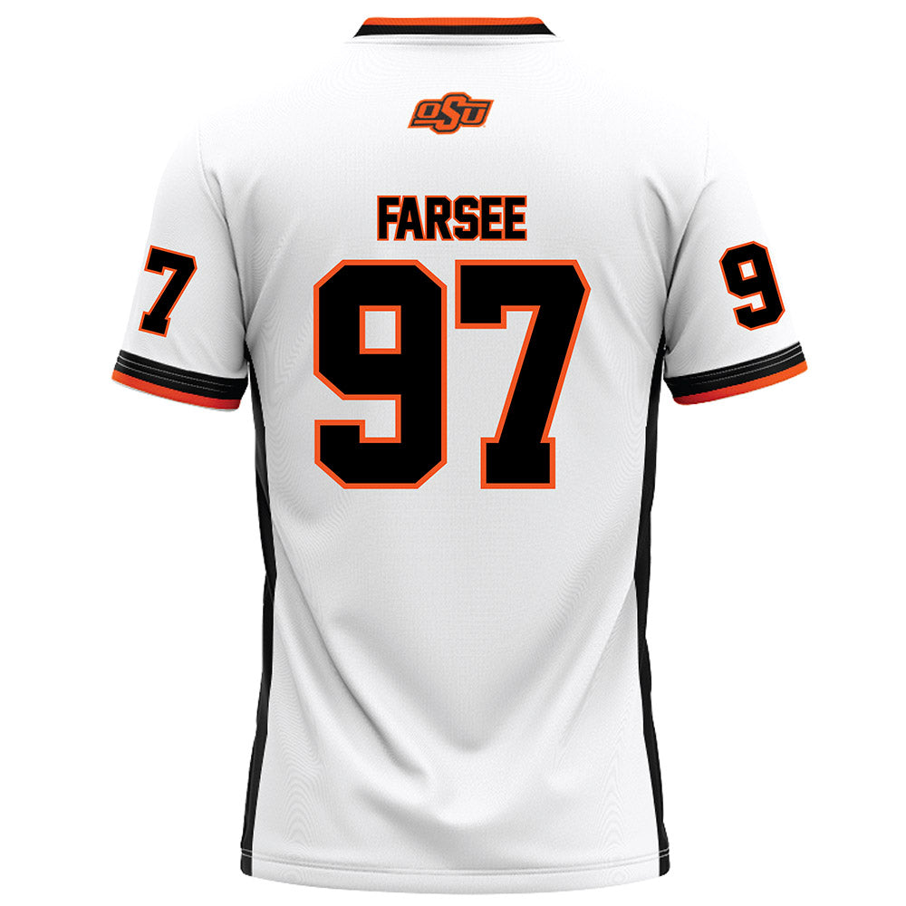 Oklahoma State - NCAA Football : Nygel Farsee - White Football Jersey-1
