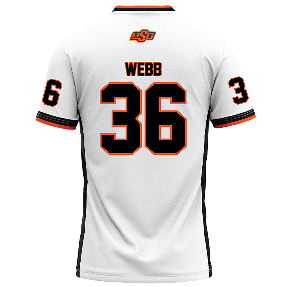 Oklahoma State - NCAA Football : Ayden Webb - White Football Jersey-1