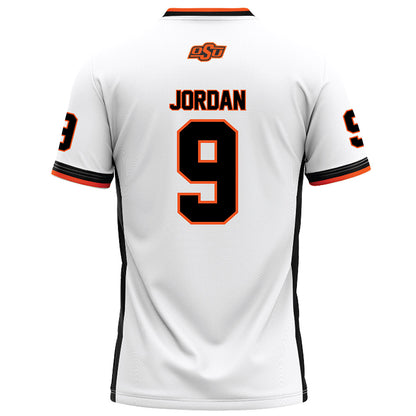 Oklahoma State - NCAA Football : Grant Jordan - White Football Jersey-1