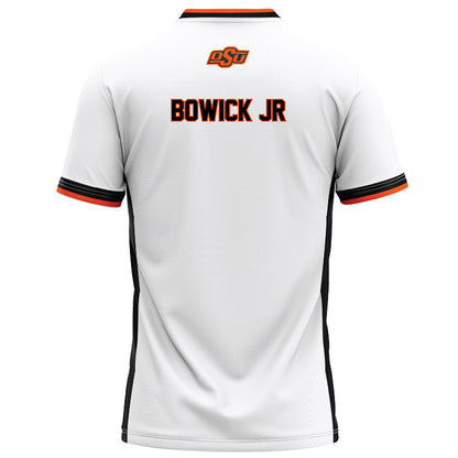 Oklahoma State - NCAA Football : Justin Bowick Jr - White Football Jersey-1