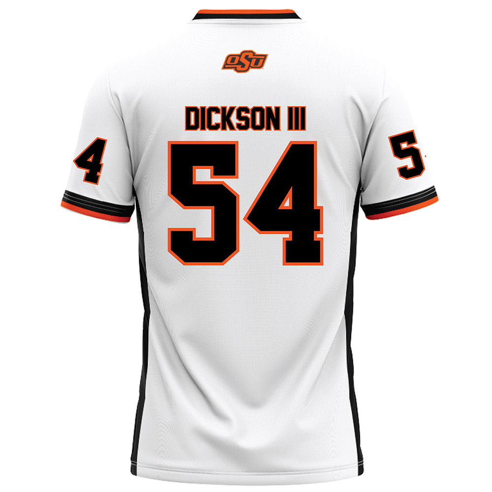 Oklahoma State - NCAA Football : Johnny Dickson III - White Football Jersey-1