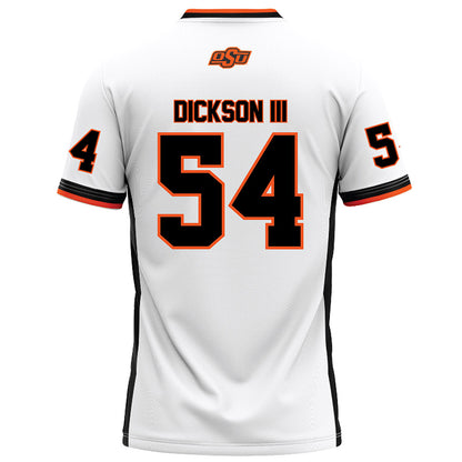 Oklahoma State - NCAA Football : Johnny Dickson III - White Football Jersey-1