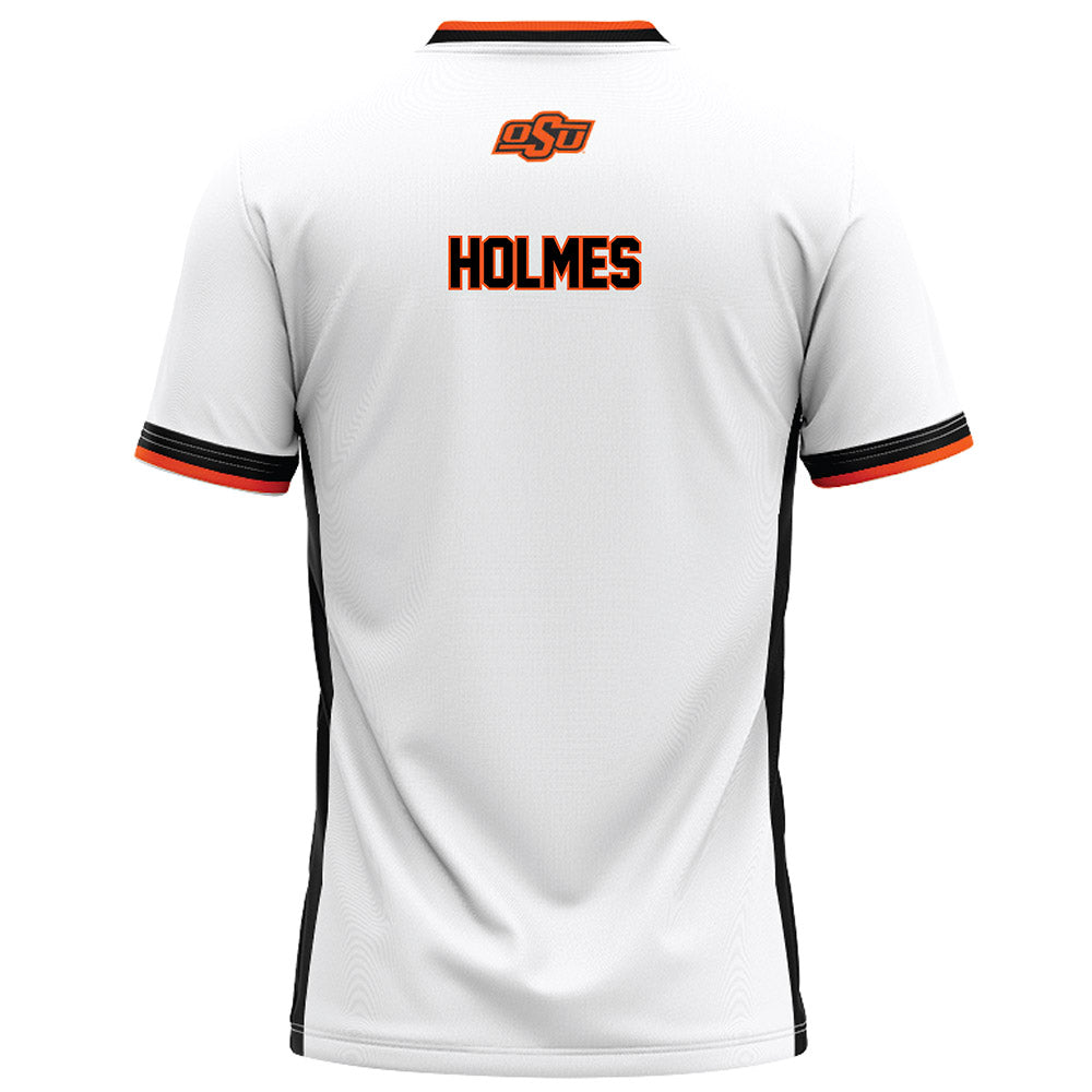 Oklahoma State - NCAA Football : Vincent Holmes - White Football Jersey-1