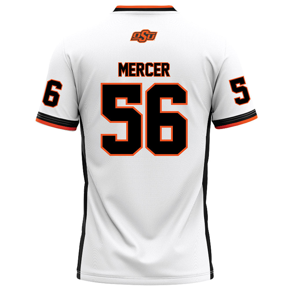 Oklahoma State - NCAA Football : Tyler Mercer - White Football Jersey-1