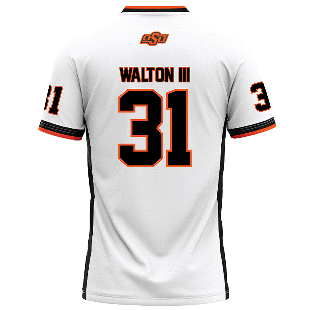 Oklahoma State - NCAA Football : Billy Walton III - White Football Jersey-1
