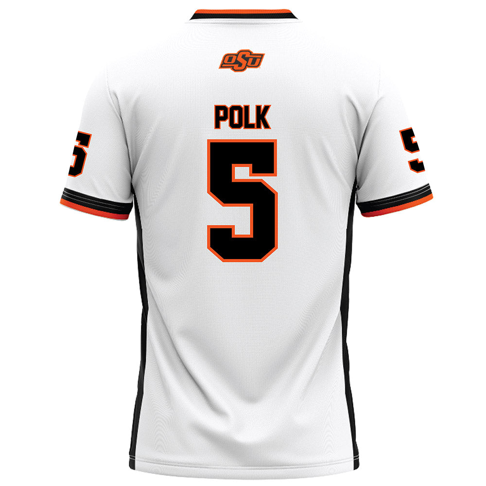 Oklahoma State - NCAA Football : Israel Polk - White Football Jersey-1