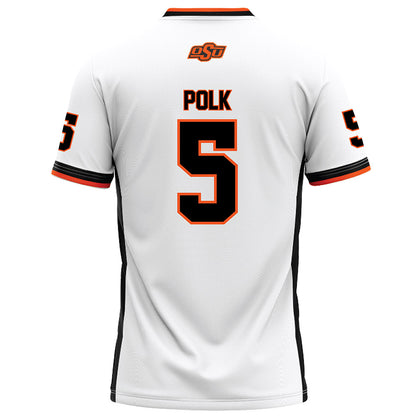 Oklahoma State - NCAA Football : Israel Polk - White Football Jersey-1