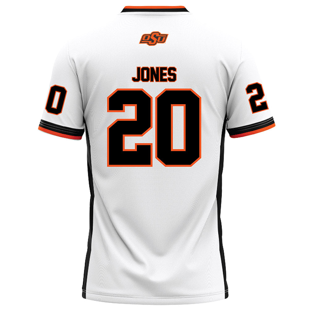 Oklahoma State - NCAA Football : Kaydin Jones - White Football Jersey-1