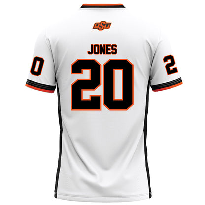 Oklahoma State - NCAA Football : Kaydin Jones - White Football Jersey-1