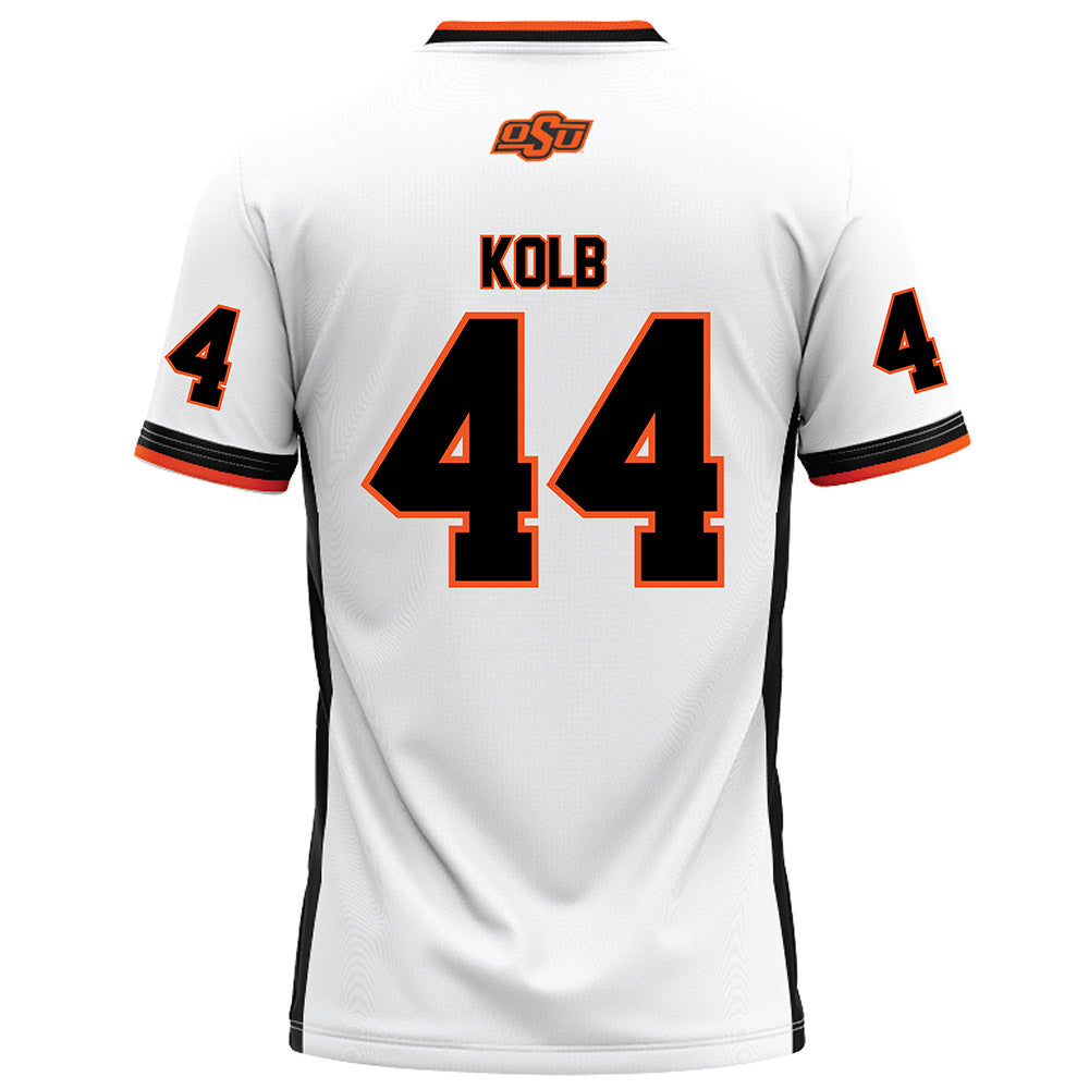 Oklahoma State - NCAA Football : Carson Kolb - White Football Jersey-1