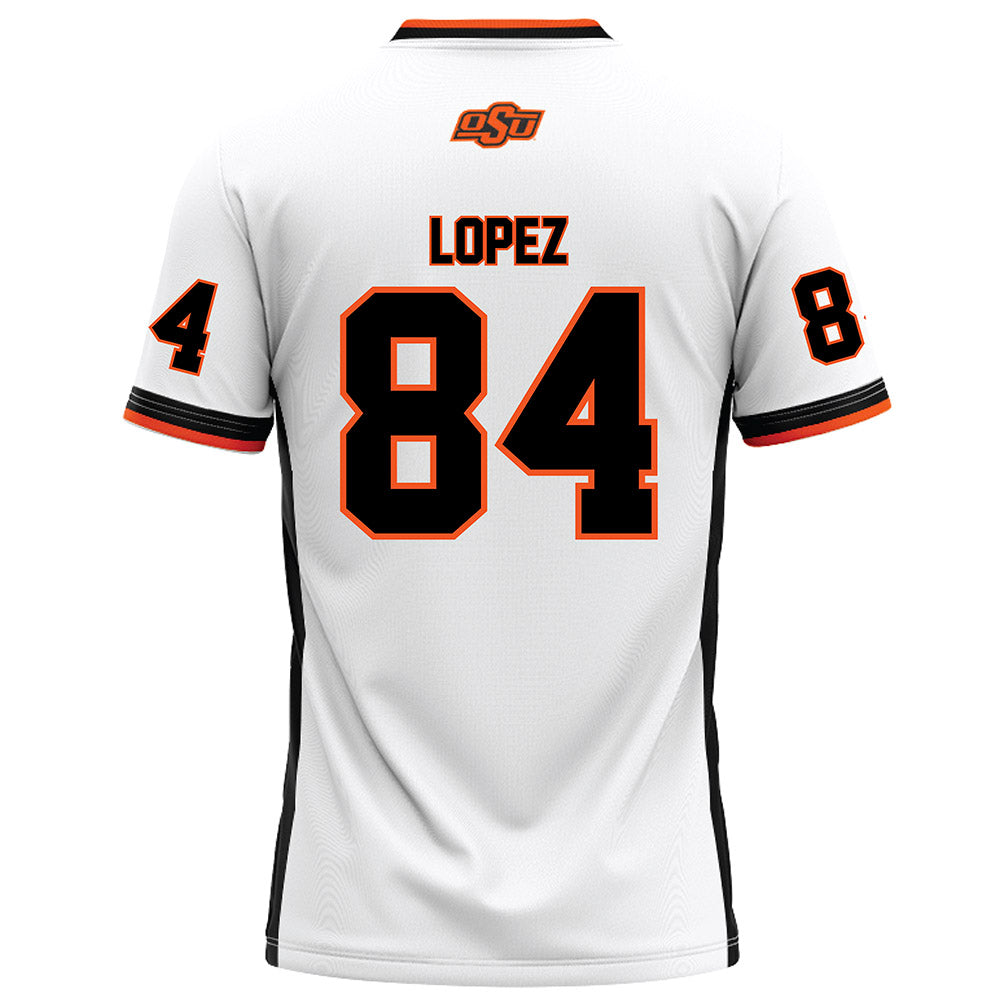 Oklahoma State - NCAA Football : Matrail Lopez - White Football Jersey-1
