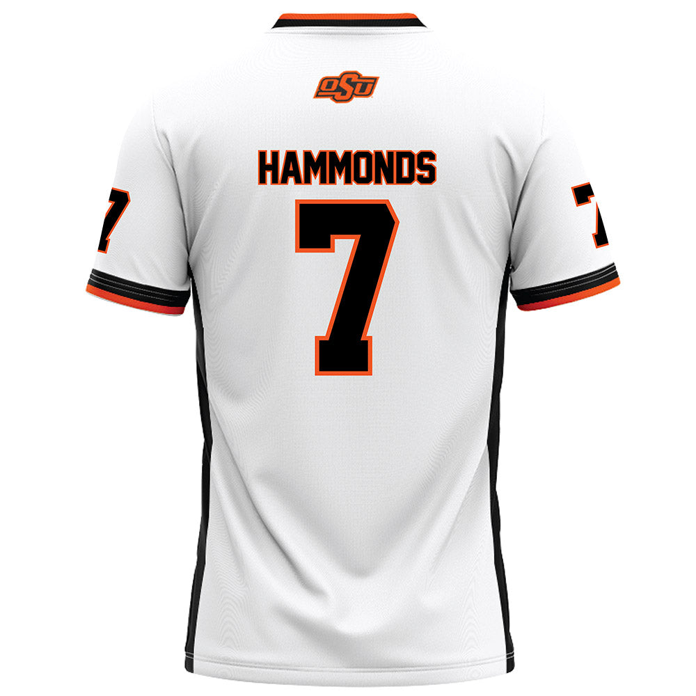 Oklahoma State - NCAA Football : Quinton Hammonds - White Football Jersey-1