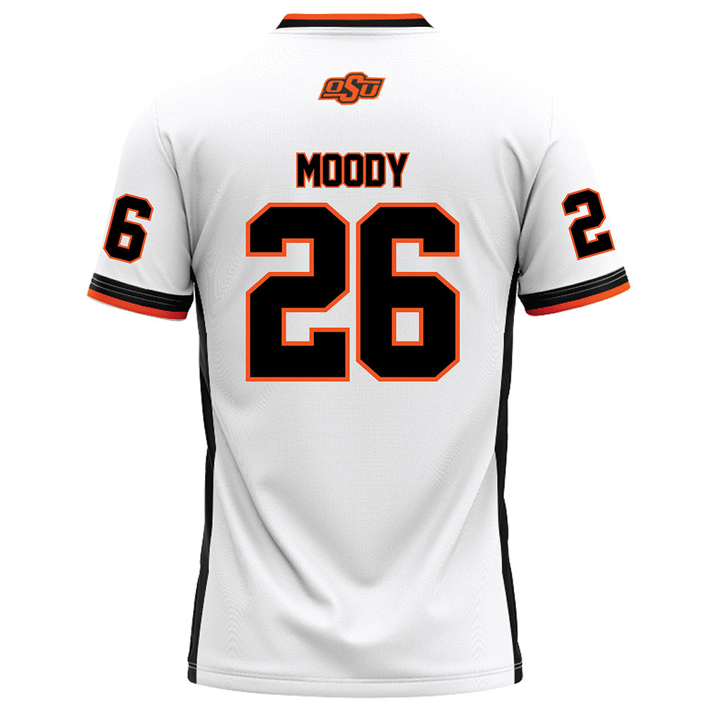 Oklahoma State - NCAA Football : Dennis Moody - White Football Jersey-1