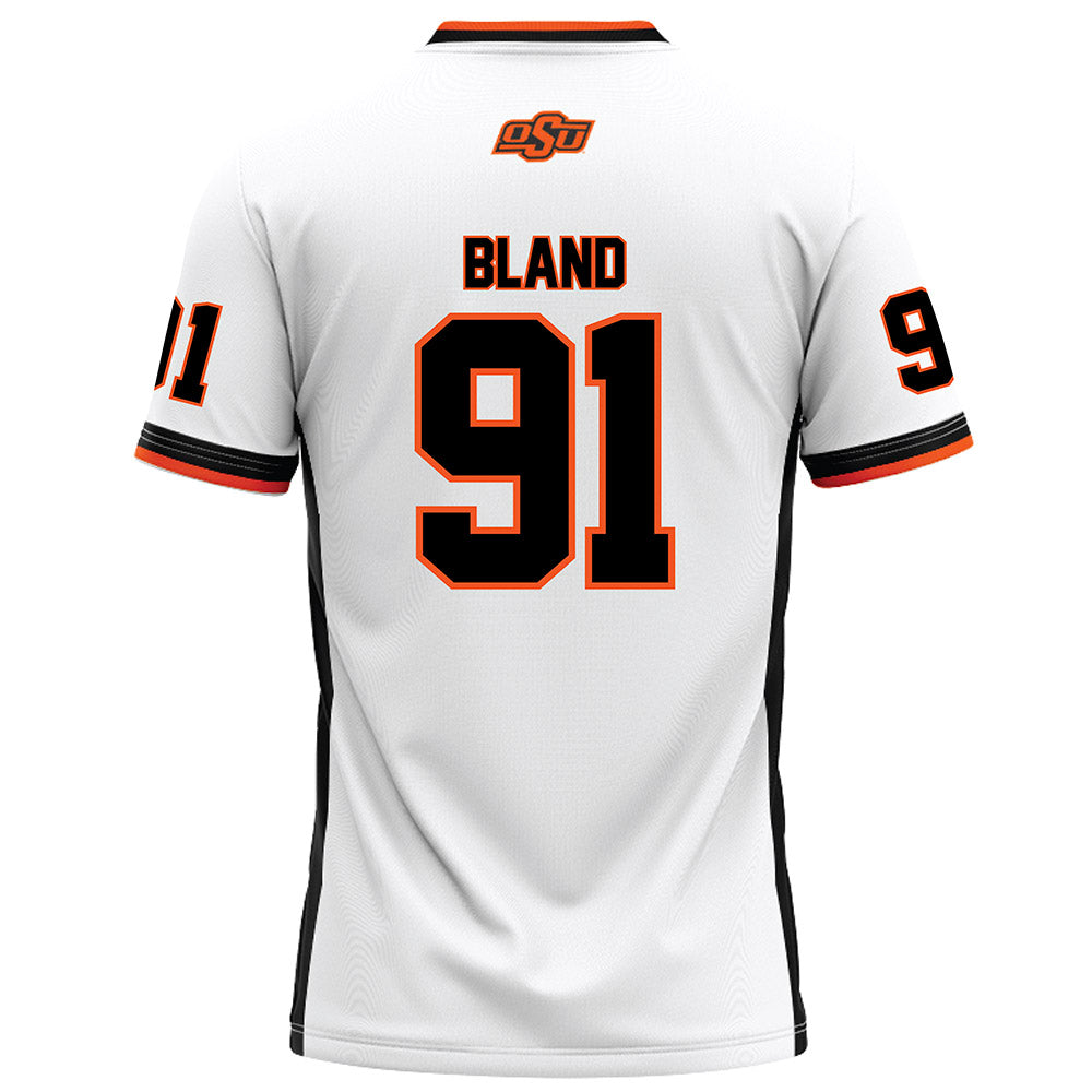 Oklahoma State - NCAA Football : Landon Bland - White Football Jersey-1