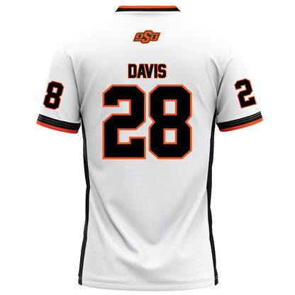 Oklahoma State - NCAA Football : Marrel Davis - White Football Jersey-1