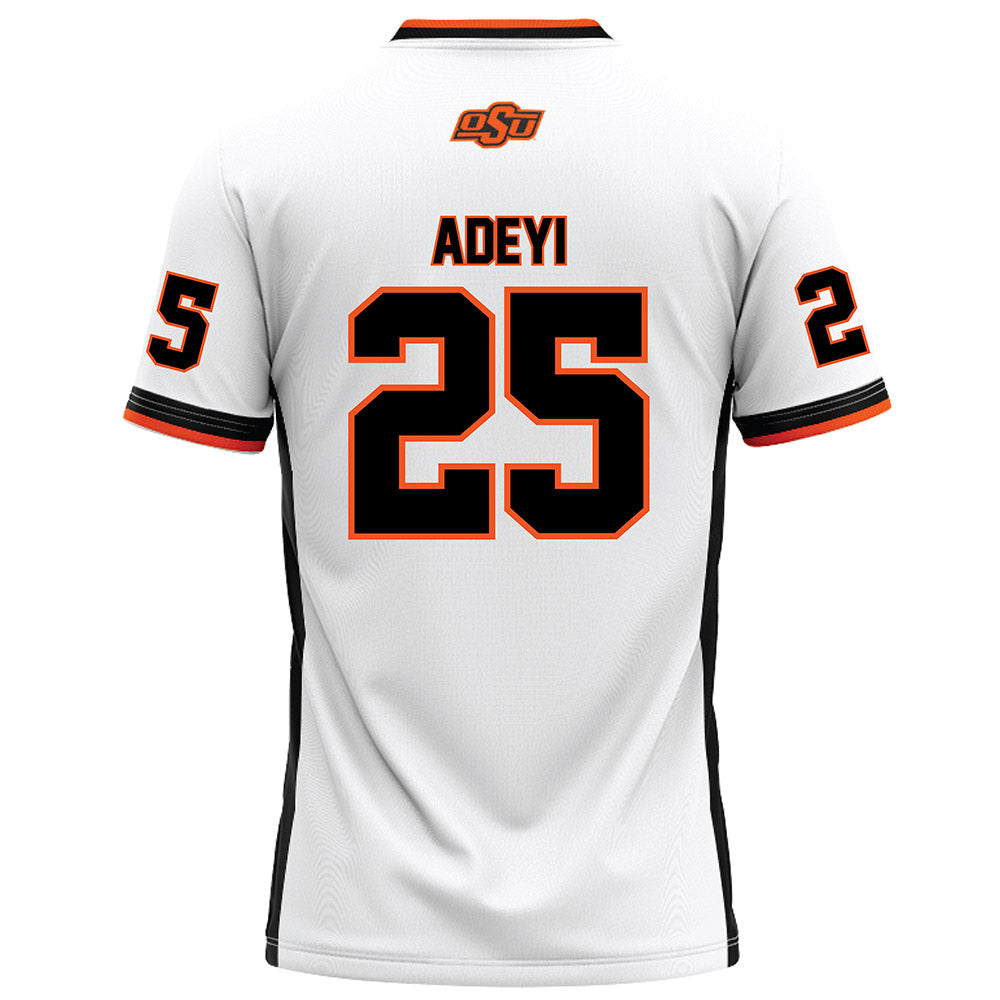 Oklahoma State - NCAA Football : Ayo Adeyi - White Football Jersey-1