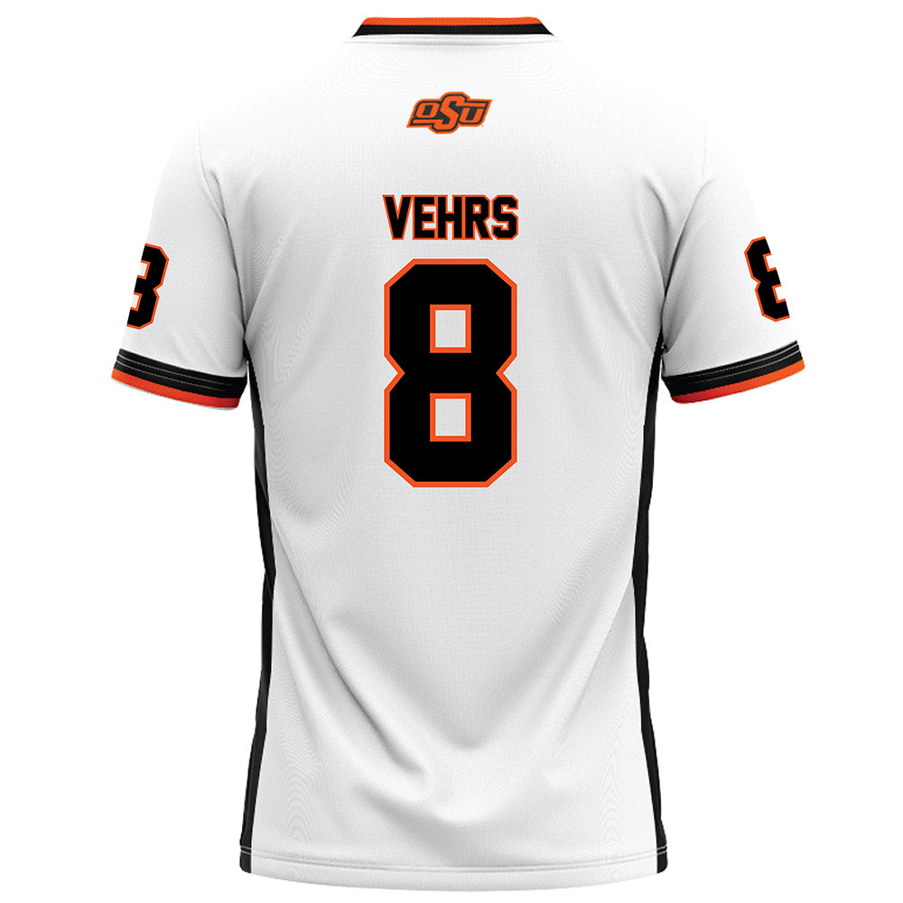 Oklahoma State - NCAA Football : Broderick Vehrs - White Football Jersey-1