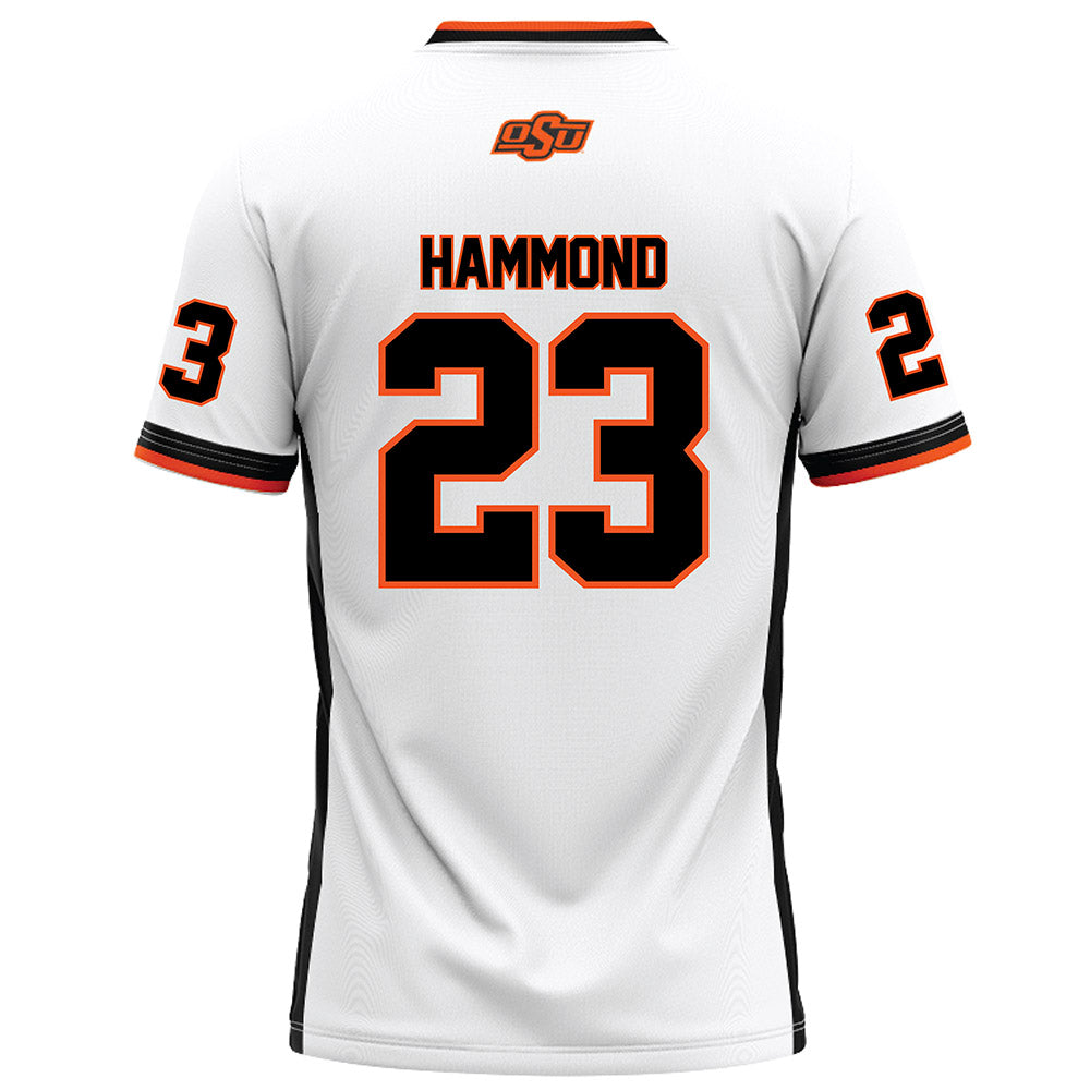 Oklahoma State - NCAA Football : Oscar Hammond - White Football Jersey-1
