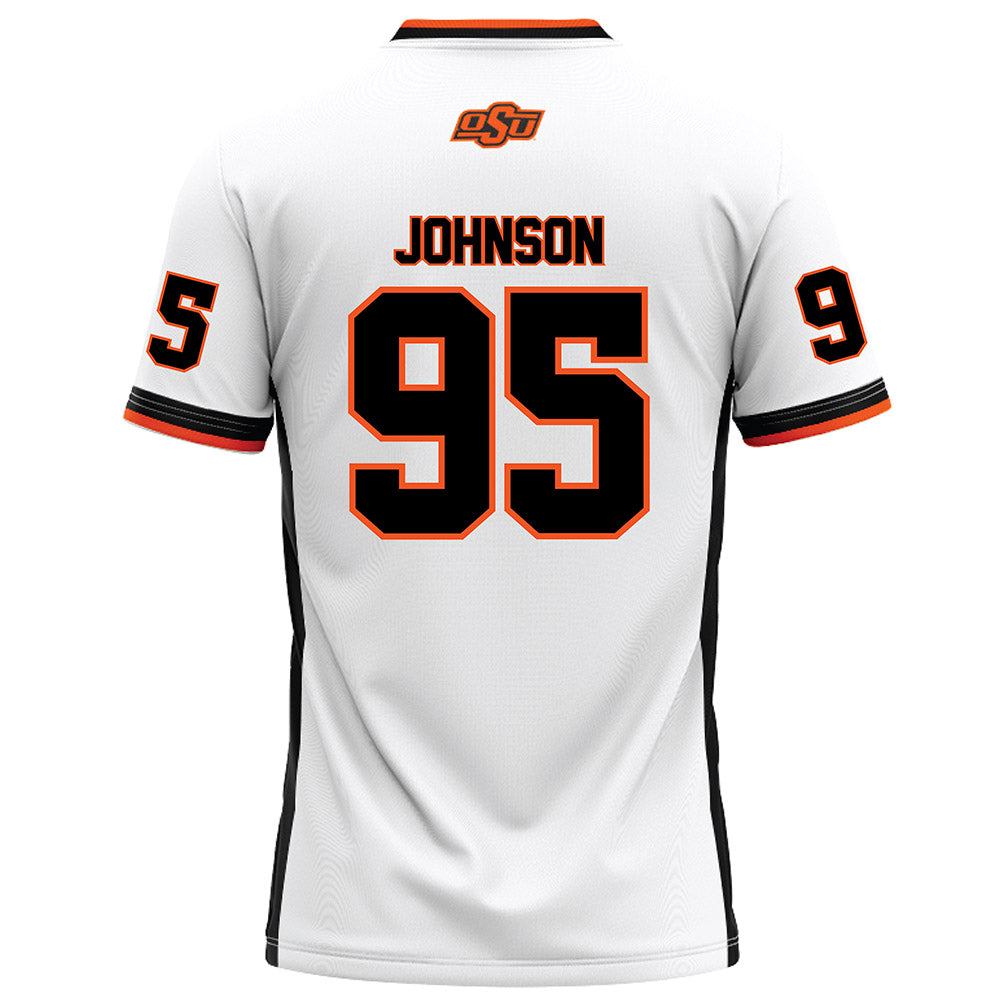 Oklahoma State - NCAA Football : Jaleel Johnson - White Football Jersey