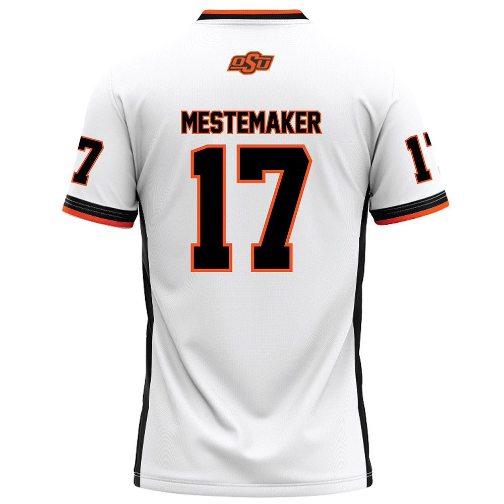 Oklahoma State - NCAA Football : Drew Mestemaker - White Football Jersey-1